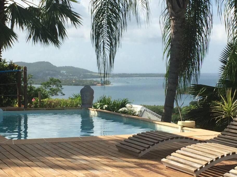 La Charmante Villa Coco Avec Magnifique Vue Mer Le Marin Eksteriør billede